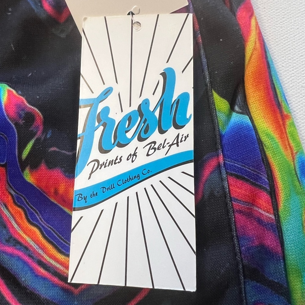 NWT Men's "Fresh Prince of Bel-Air Board Shorts Size XL No Liner Streetwear (L) - Picture 4 of 6